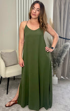 Load image into Gallery viewer, KHAKI CAMI DRESS