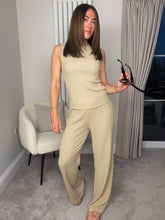 Load image into Gallery viewer, BEIGE TEXTURED COORD