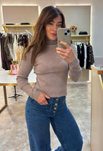 Load image into Gallery viewer, BASIC SOFT KNIT ROLL NECK -mink