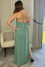 Load image into Gallery viewer, SAGE GREEN CAMI DRESS