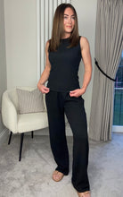 Load image into Gallery viewer, BLACK TEXTURED COORD