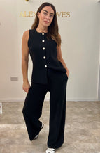 Load image into Gallery viewer, THE GOLD BUTTON KNIT WAISTCOAT