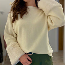 Load image into Gallery viewer, FAUX FUR CUFF KNIT