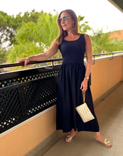 Load image into Gallery viewer, RIB VEST SKIRT DRESS - BLACK