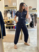 Load image into Gallery viewer, NAVY UTILITY JUMPSUIT