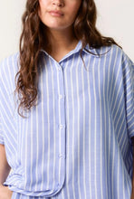 Load image into Gallery viewer, OVERSIZED PINSTRIPED SHIRT