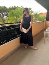 Load image into Gallery viewer, RIB VEST SKIRT DRESS - BLACK