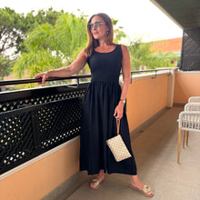 Load image into Gallery viewer, RIB VEST SKIRT DRESS - BLACK