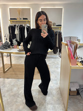 Load image into Gallery viewer, BLACK CABLE KNIT COORD