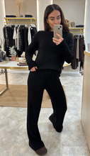Load image into Gallery viewer, BLACK CABLE KNIT COORD