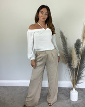 Load image into Gallery viewer, WHITE OFF THE SHOULDER BLOUSE