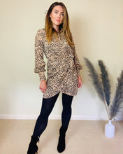 Load image into Gallery viewer, SAND/BLACK ANIMAL DRESS