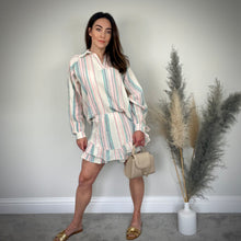 Load image into Gallery viewer, BLUE/PINK SHORT/SHIRT SET