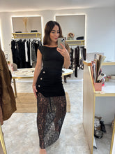 Load image into Gallery viewer, LACE LAYERED KNIT SKIRT
