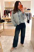 Load image into Gallery viewer, SOFT DENIM ELASTICATED WAIST BARREL JEAN JOGGER
