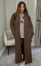 Load image into Gallery viewer, BROWN BELTED LONG COAT
