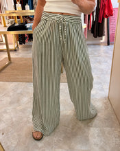 Load image into Gallery viewer, KHAKI STRIPE POCKET TROUSERS
