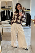 Load image into Gallery viewer, ARGYLE KNIT CARDIGAN
