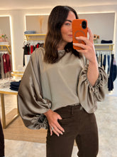Load image into Gallery viewer, SATIN BATWING TOP - mushroom
