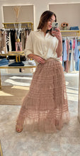 Load image into Gallery viewer, DUSKY PINK TULLE MAXI SKIRT
