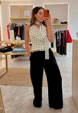 Load image into Gallery viewer, HALTER NECK POLKA DOT TOP (white/black)
