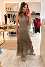 Load image into Gallery viewer, MOCHA TIERED MAXI DRESS
