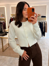 Load image into Gallery viewer, SOFT KNIT BUTTON THROUGH CARDIGAN - white
