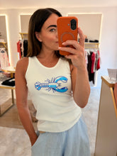 Load image into Gallery viewer, BLUE LOBSTER SEQUIN/BEADED VEST
