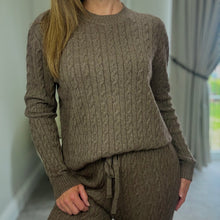 Load image into Gallery viewer, CHOCOLATE CABLE KNIT COORD
