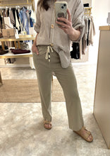 Load image into Gallery viewer, ELASTIC WAIST DRAWSTRING TROUSERS (stone)
