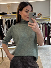 Load image into Gallery viewer, FUNNEL NECK SHORT SLEEVE KNIT
