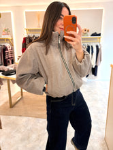 Load image into Gallery viewer, FUNNEL NECK BOMBER JACKET - taupe
