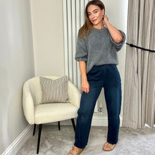 Load image into Gallery viewer, RELAXED DARK DENIM BARREL LEG JEANS
