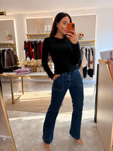 Load image into Gallery viewer, FLEECE LINED LONG SLEEVE BASIC TOP - black
