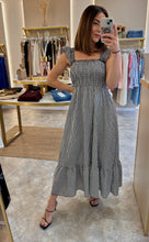 Load image into Gallery viewer, GINGHAM MIDI DRESS
