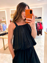 Load image into Gallery viewer, BUBBLE HEM TROUSER CO-ORD - black (longer leg length)
