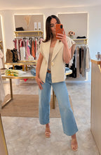 Load image into Gallery viewer, ECRU BOMBER WAISTCOAT
