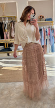Load image into Gallery viewer, DUSKY PINK TULLE MAXI SKIRT
