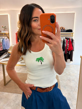 Load image into Gallery viewer, PALM TREE SEQUIN RIB VEST
