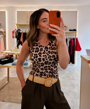 Load image into Gallery viewer, ANIMAL PRINT HALTER NECK VEST
