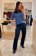 Load image into Gallery viewer, DENIM BLUE SHORT SLEEVE KNIT
