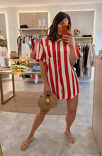 Load image into Gallery viewer, RED STRIPE PLAYSUIT

