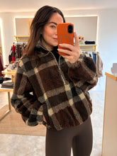 Load image into Gallery viewer, BROWN CHECKED FLEECE
