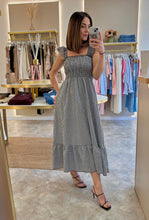 Load image into Gallery viewer, GINGHAM MIDI DRESS
