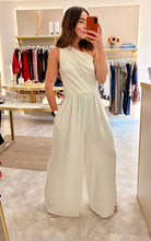 Load image into Gallery viewer, ONE SHOULDER RUCHED JUMPSUIT - cream
