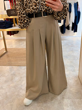 Load image into Gallery viewer, BELTED WIDE LEG TROUSERS - taupe
