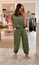 Load image into Gallery viewer, KHAKI BUBBLE HEM COORD
