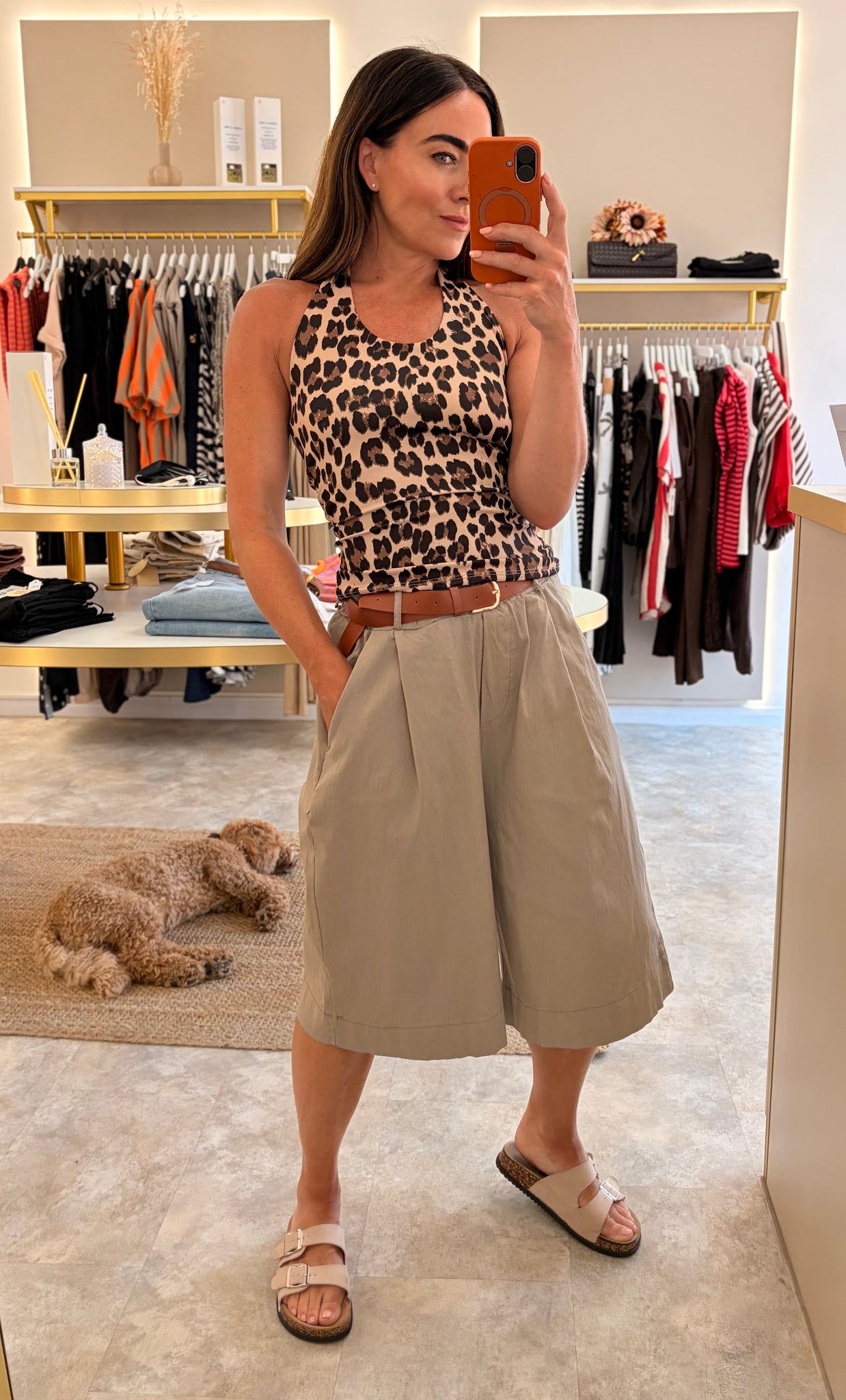 Load image into Gallery viewer, ANIMAL PRINT HALTER NECK VEST