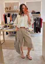 Load image into Gallery viewer, CROPPED PUFF SLEEVE JACKET- stone
