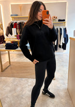 Load image into Gallery viewer, SOFT QUARTER ZIP KNIT - black
